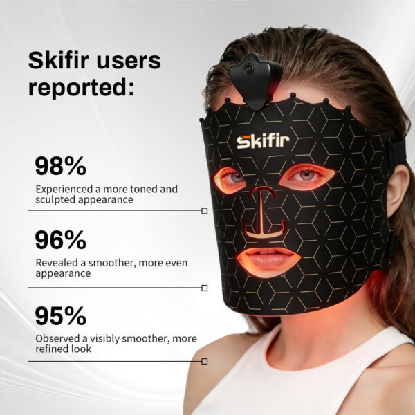 Handheld Silicone LED Mask Infrared Red Light Acne Removal Whitening