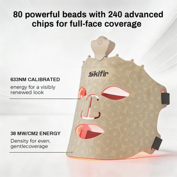 Handheld Silicone LED Mask Infrared Red Light Acne Removal Whitening