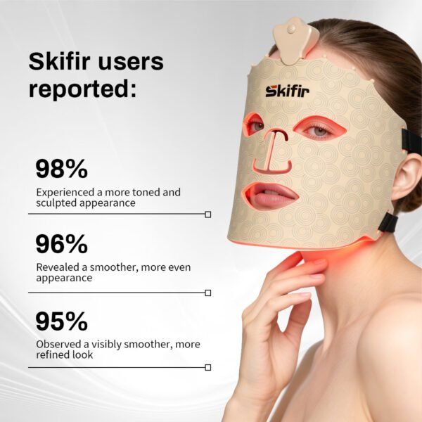 Handheld Silicone LED Mask Infrared Red Light Acne Removal Whitening