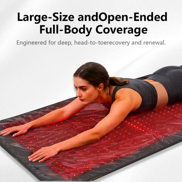 skifir Factory Wholesale Large Size Full Body Spa Salon Use LED Light Yoga Mat Infared Red Light Therapy Blanket