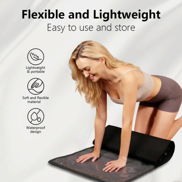 skifir Factory Wholesale Large Size Full Body Spa Salon Use LED Light Yoga Mat Infared Red Light Therapy Blanket