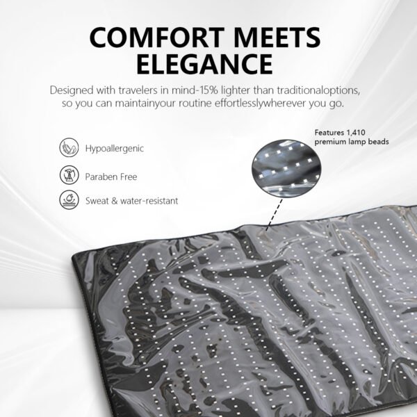 skifir Factory Wholesale Large Size Full Body Spa Salon Use LED Light Yoga Mat Infared Red Light Therapy Blanket