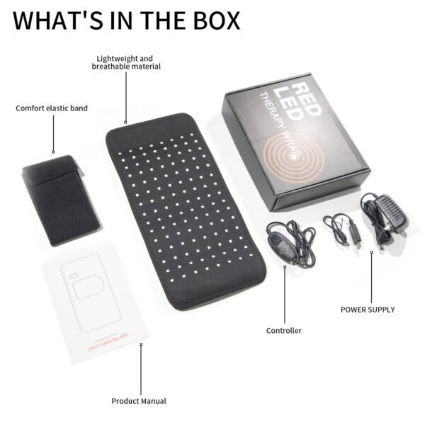 Red Light Therapy for Body Infrared Light Therapy for Shoulder Waist Muscle Upgraded 3 in 1 Led Beads 660nm Red Light &amp 850nm Near Infrared Light Therapy Belt