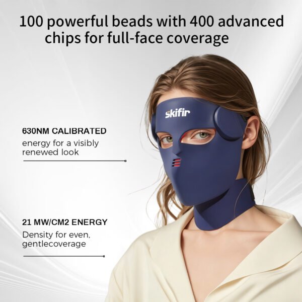 2 New Manufacturer LED Facial Mask 4D Red Light Therapy Face 460nm 630nm 520nm 850nm Red Light Therapy Mask