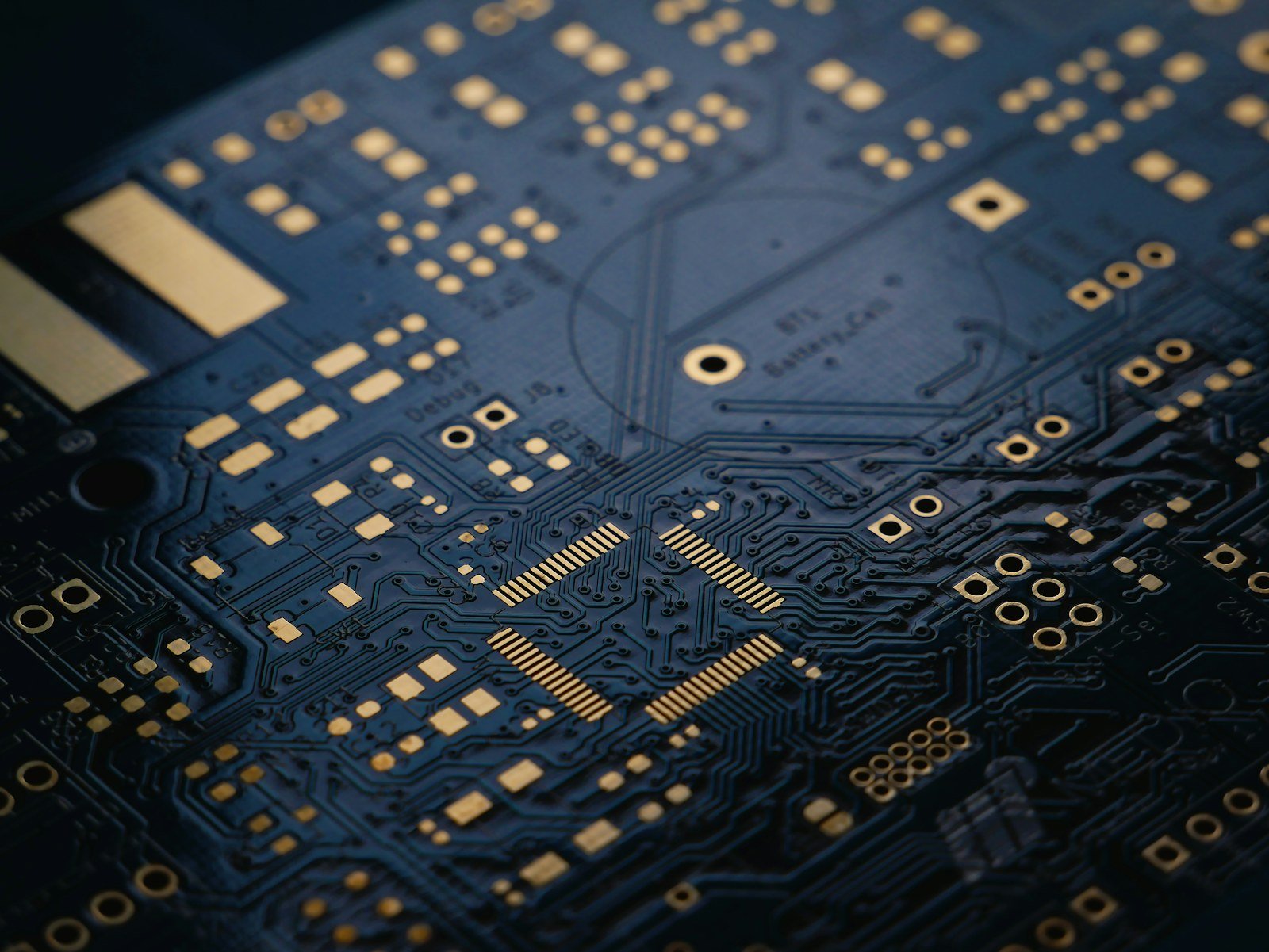 Close-up of LED circuit boards used in red light therapy devices